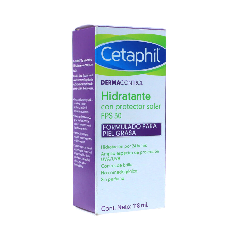 Cetaphil Hidratante para piel grasa con Protector solar x 118ml